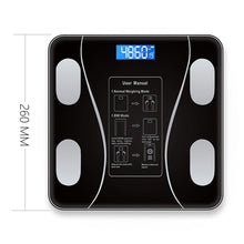 Load image into Gallery viewer, Bathroom USE Healthy Smart Electronic Weight scale Smart Health Solid Color Household Precision Weight Measurement LED Digital 0 Elite Fitness Essentials China Black 