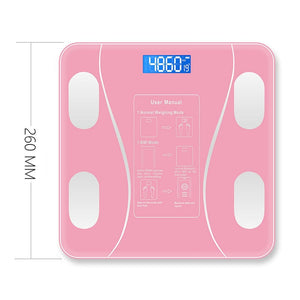Bathroom USE Healthy Smart Electronic Weight scale Smart Health Solid Color Household Precision Weight Measurement LED Digital 0 Elite Fitness Essentials China Pink 