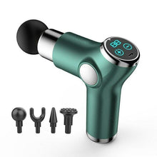 Load image into Gallery viewer, Mini Deep Tissue Percussion Massage Gun LCD Display Elite Fitness Essentials Green 