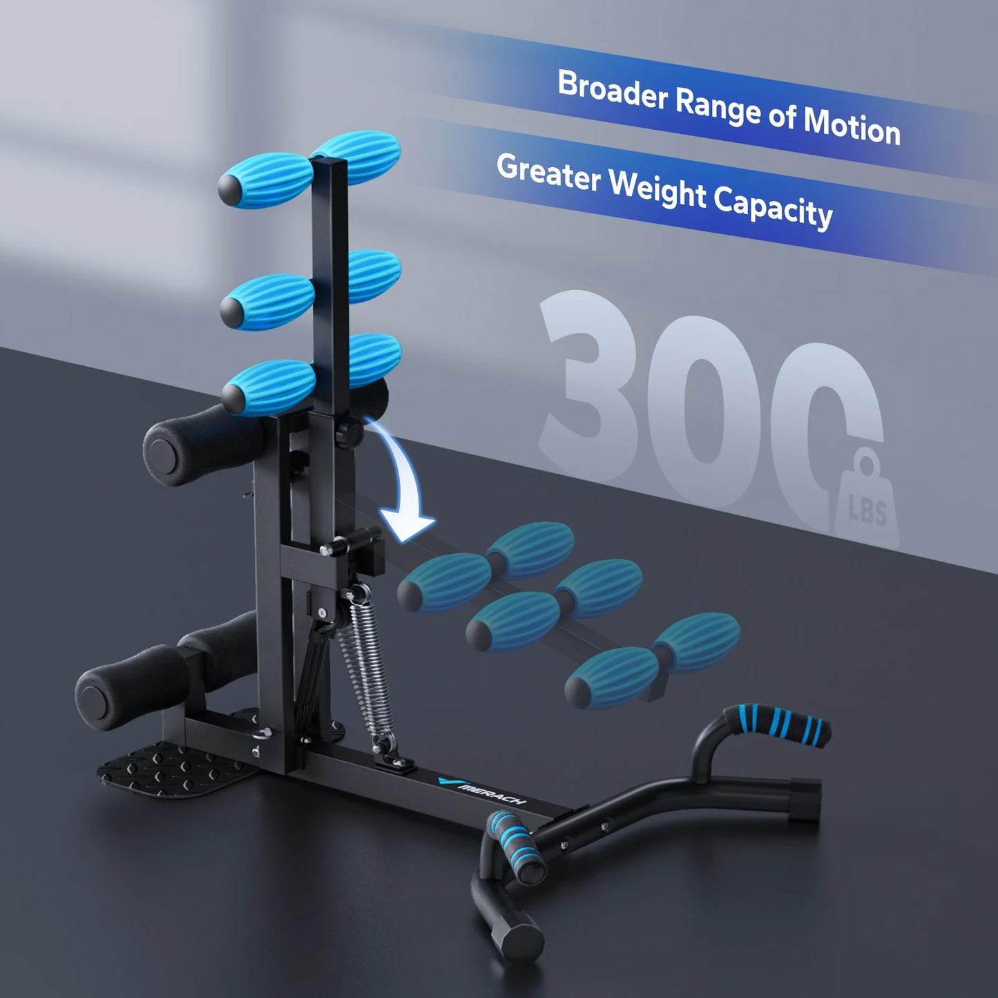 Merach Deep Squat Machine Adjustable Glutes Trainer Core Legs
