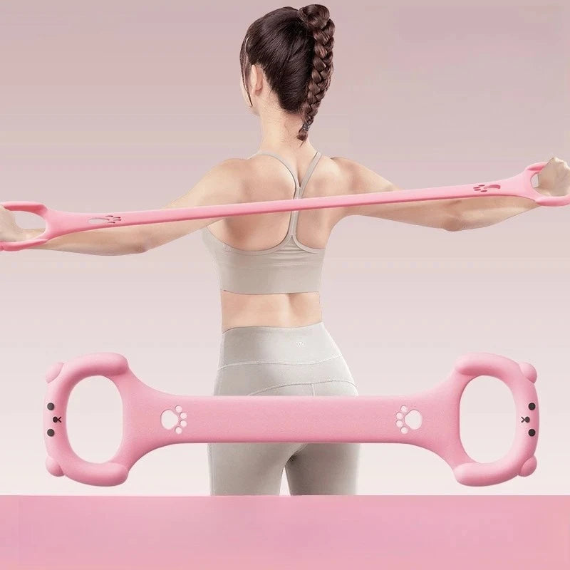 Figure-eight Resistance Band Is A Fitness Stretching and Elastic Back Equipment.shoulder-opening  Back-beautifying Yoga Wonder
