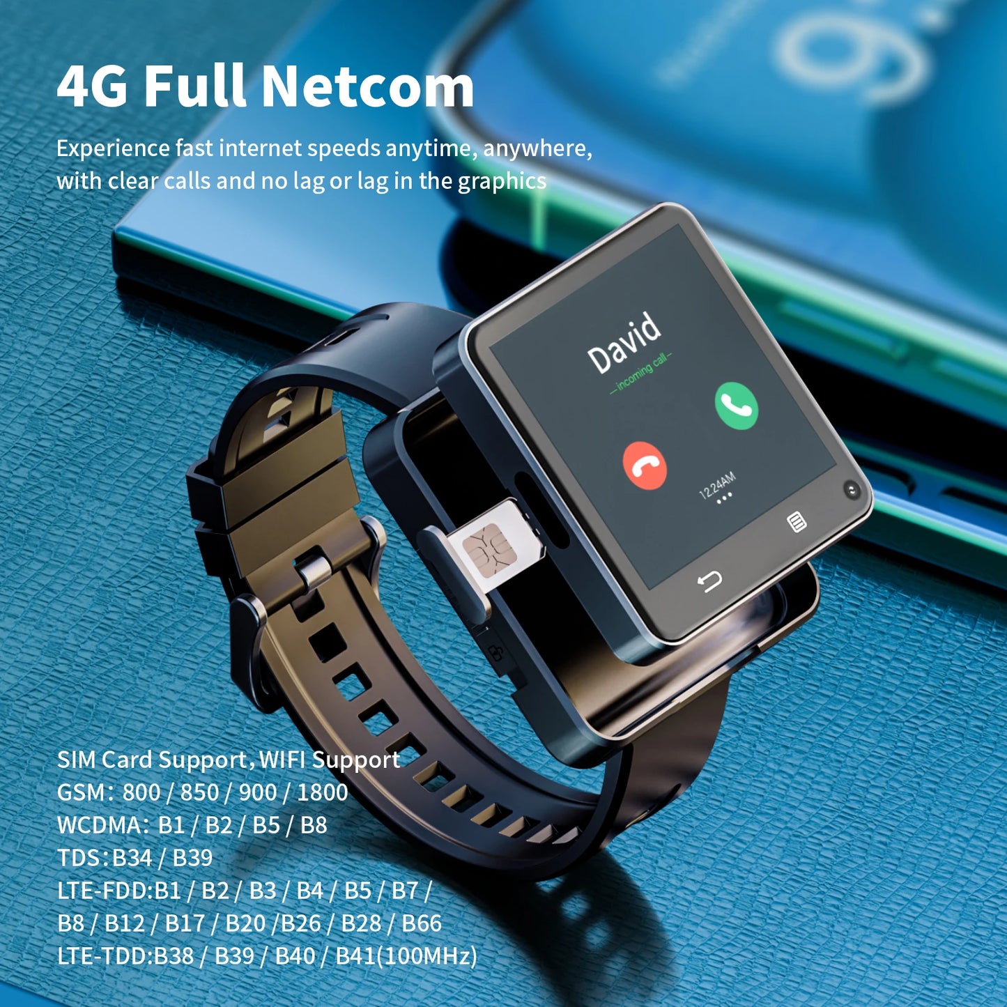 Domars Multi Language Smart Watch With Video Call App