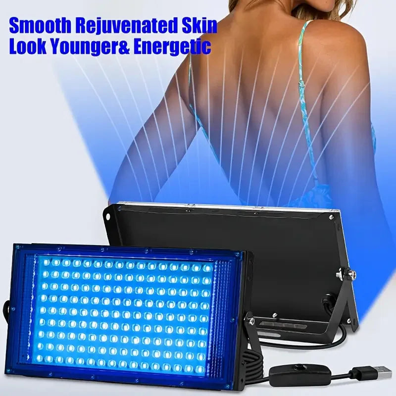 Large size 144 Leds Ultraviolet Tanning Lamp Solarium Light board for Body sunbathing Skin Bronze Skin Tanning USB Tanning Light