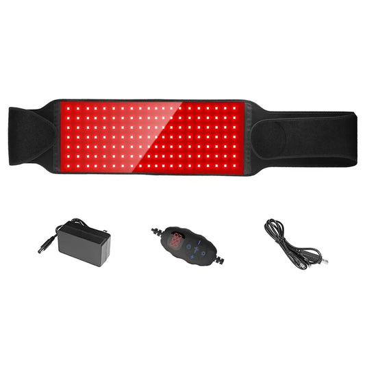 NEW 140PCS LED Red Light Therapy Belt Infrared Light Therapy Wrap660nm&850nm for Body with Timer Back Shoulder Waist Pain Relief