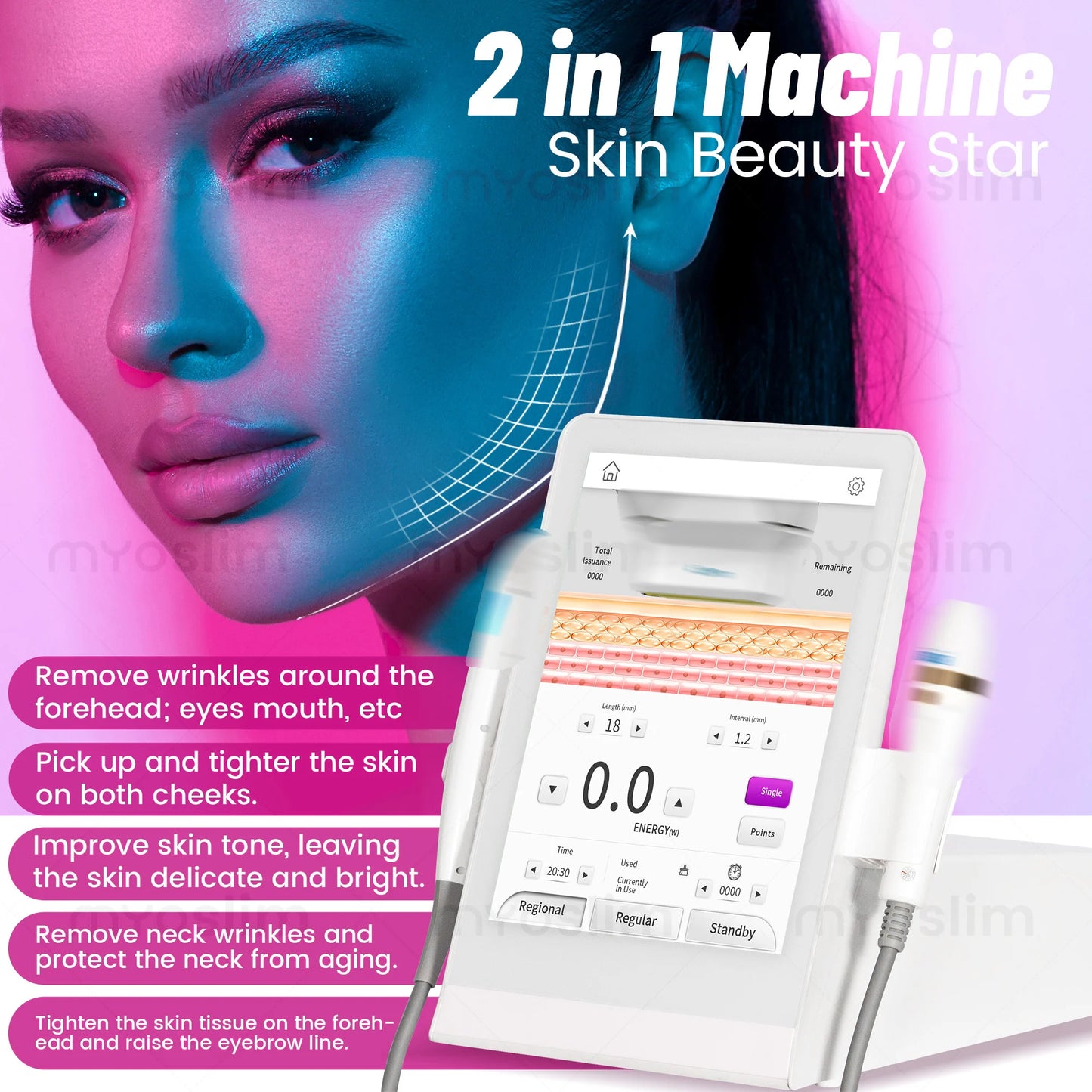 MYOSLIM 2 In 1 Skin Beauty Lifting And Wrinkle System