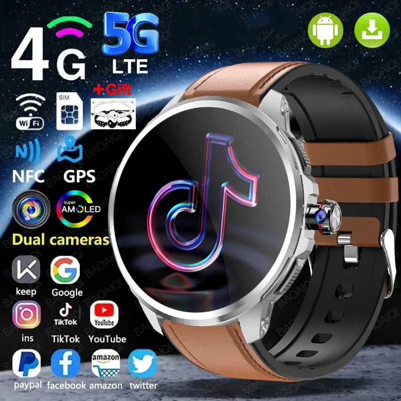 5G And 4G Smartwatch With AMOLED Camera GPS 16GB 256GB