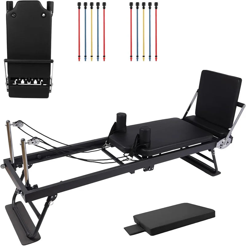 Pilates Reformer Machine With Jump Board For Home Gym Training