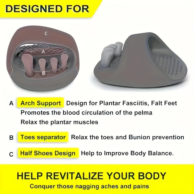 Slimming Toe Separator Slippers For Men And Women Indoor Massage