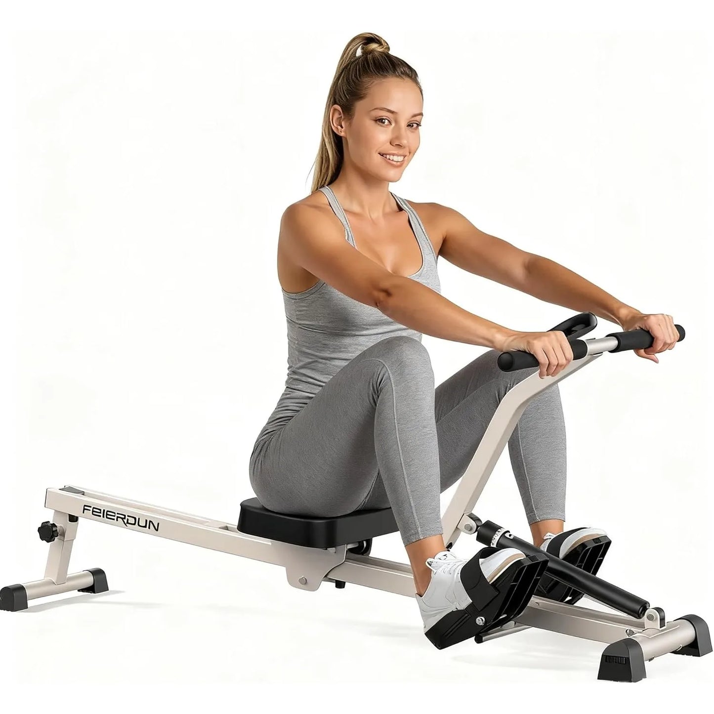 FED Fitness Hydraulic Rowing Machine For Home With 12 Levels