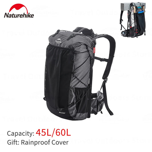Naturehike Outdoor Mountaining Backpack Waterproof High Capacity Sports Climbing Ultralight Hiking Travel Bag With Rain Cover
