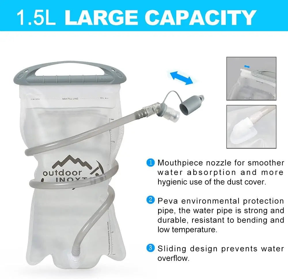Hydration Vest Backpack With 1.5L Water Bladder For Running