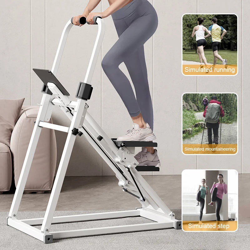 KBQ Vertical Climbing Machine Folding Exercise Equipment For Home Workout