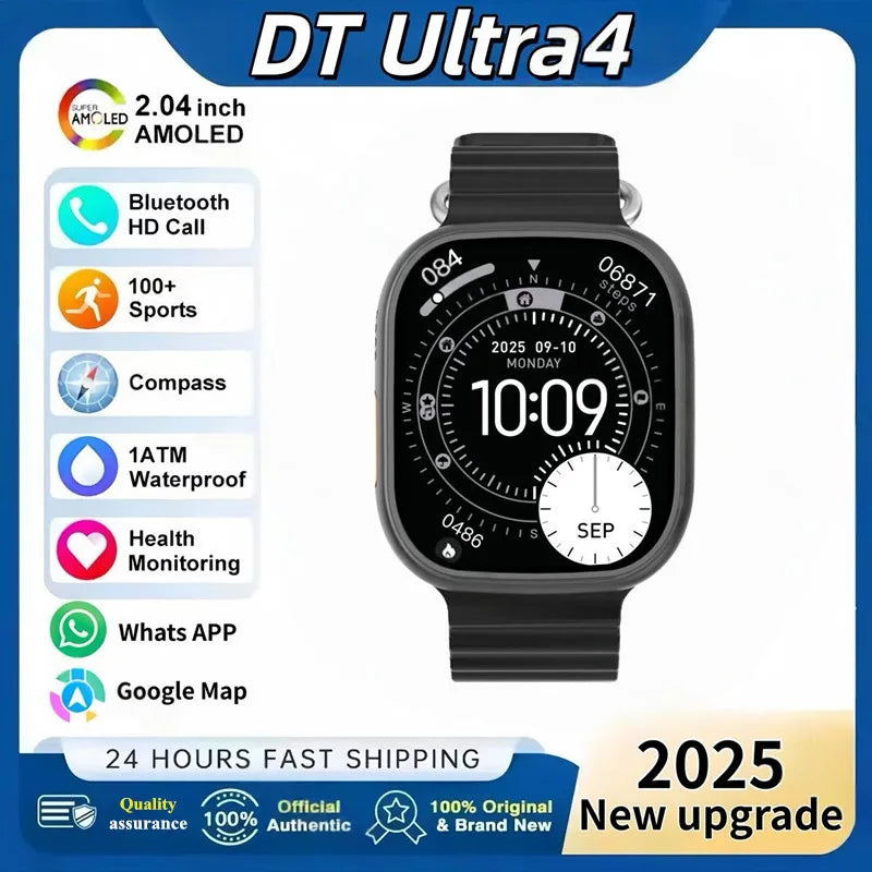 DT Ultra 4 Smart Watch GPS NFC BT Call IP68 Waterproof