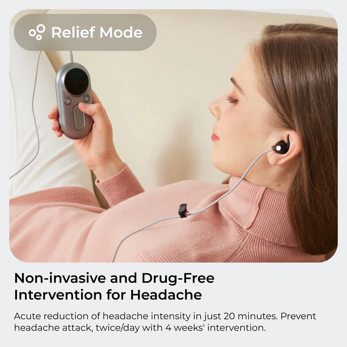 ZenoWell Luna Vagus Nerve Stimulator for Better Sleep Stress Relief | Portable Meditation Aid for HRV Training  Mindfulness