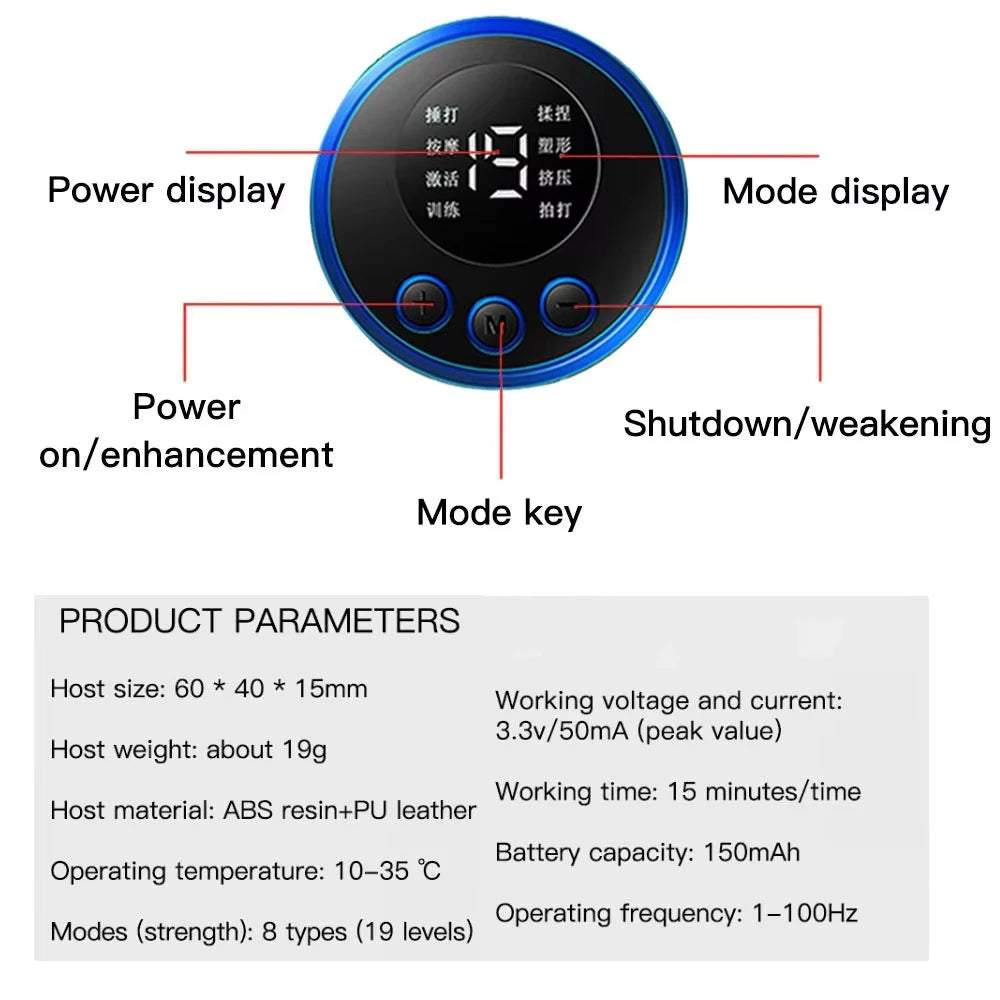 Electric Muscle Stimulator EMS Wireless Hip And Abdominal Trainer