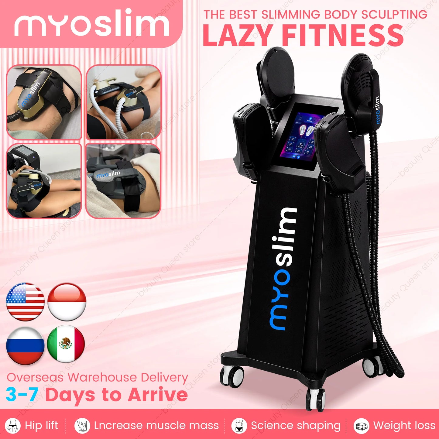 MYOSLIM 6500W EMS Neo RF Body Sculpt Pro Fat Burning