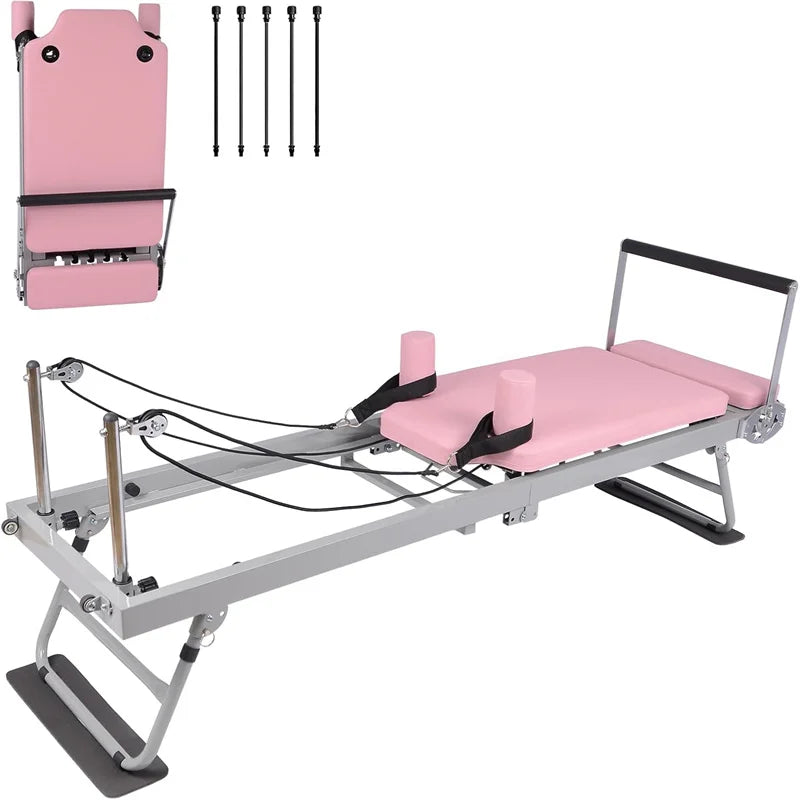 Pilates Reformer Machine Foldable Home Gym With Jump Board