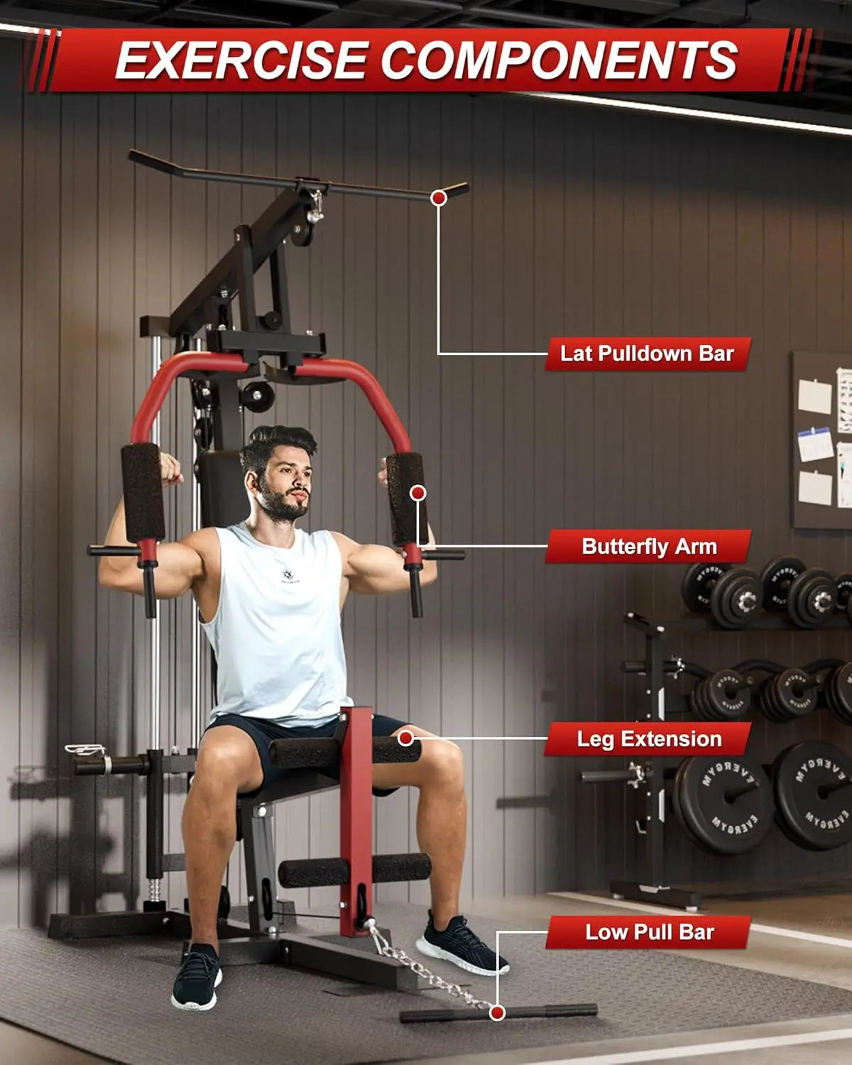 HiMISS All In One Home Gym For Full Body StrengthTraining