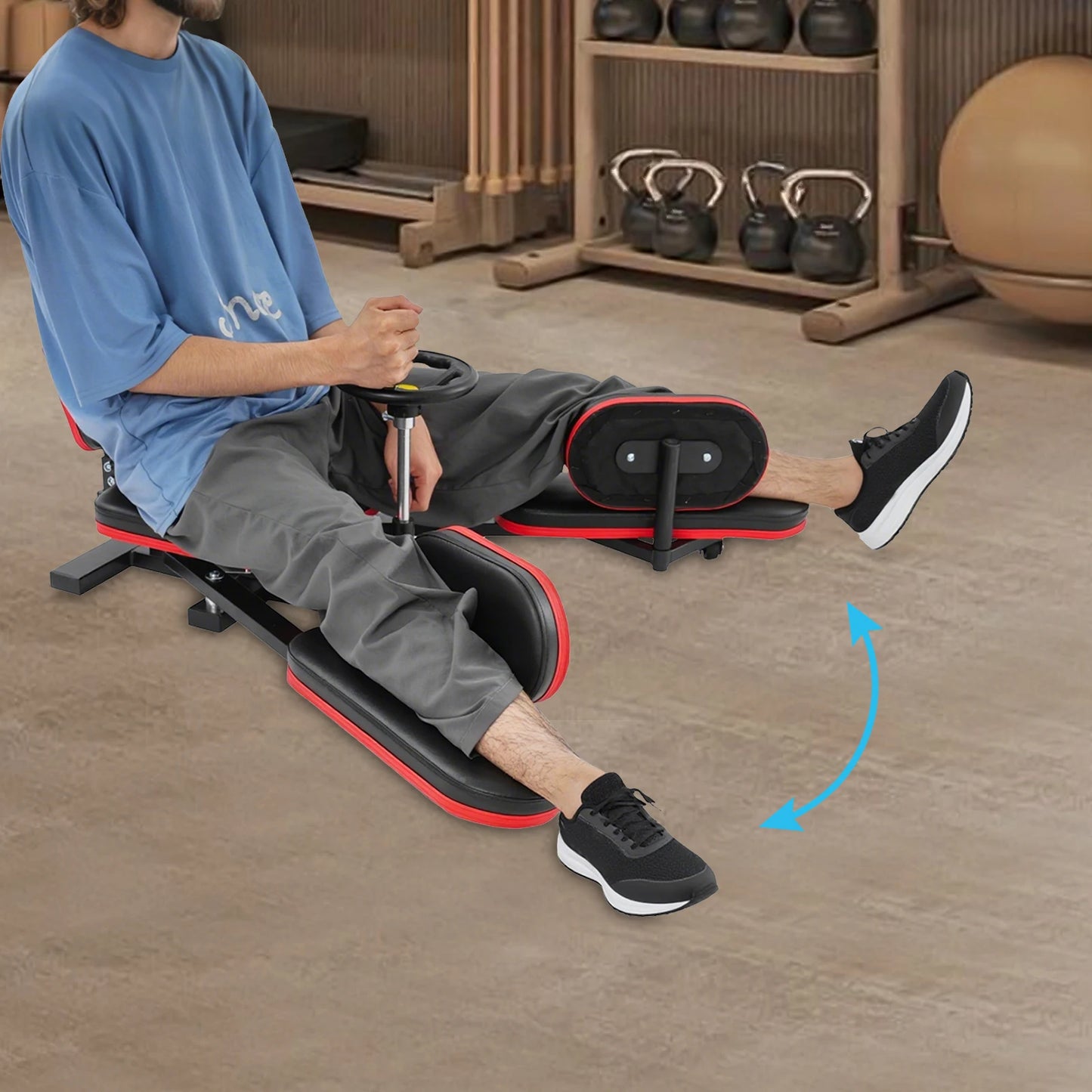 Leg Stretcher With Heavy Duty Steel Frame Machine For Home Gym