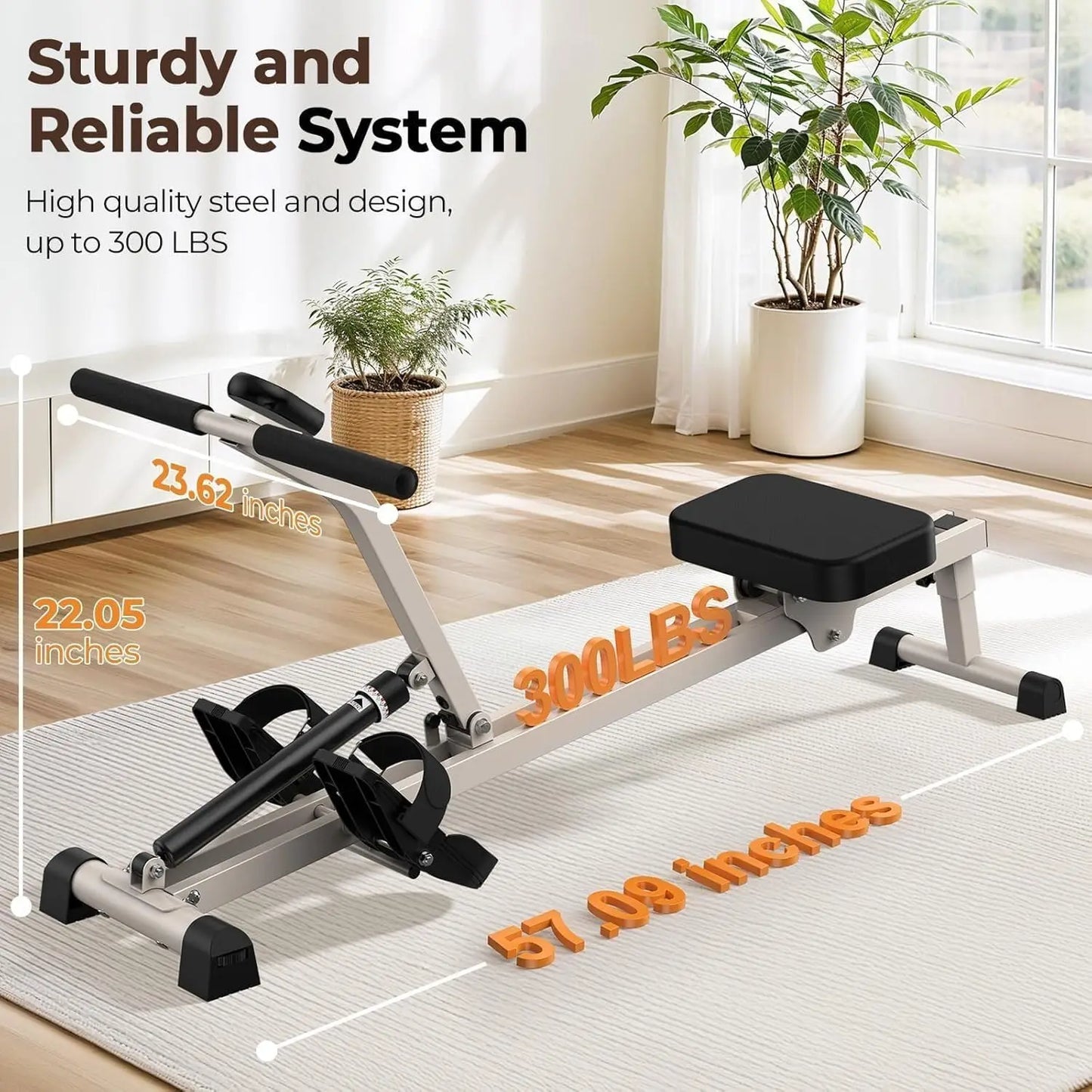 FED Fitness Hydraulic Rowing Machine For Home With 12 Levels