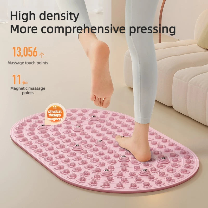2026 Foot Yoga Massage Acupressure Board Mat Anti Fatigue Walk Stone Acupoint Mat Particle Portable Massage Tool For Walking