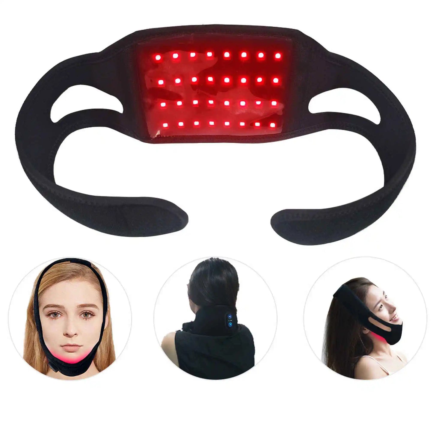 Wireless Multi Function Neck Hand Wrist Legs Wearable Chin Pain Relief Red&infrared Light Therapy Infrared Belt Factory Price