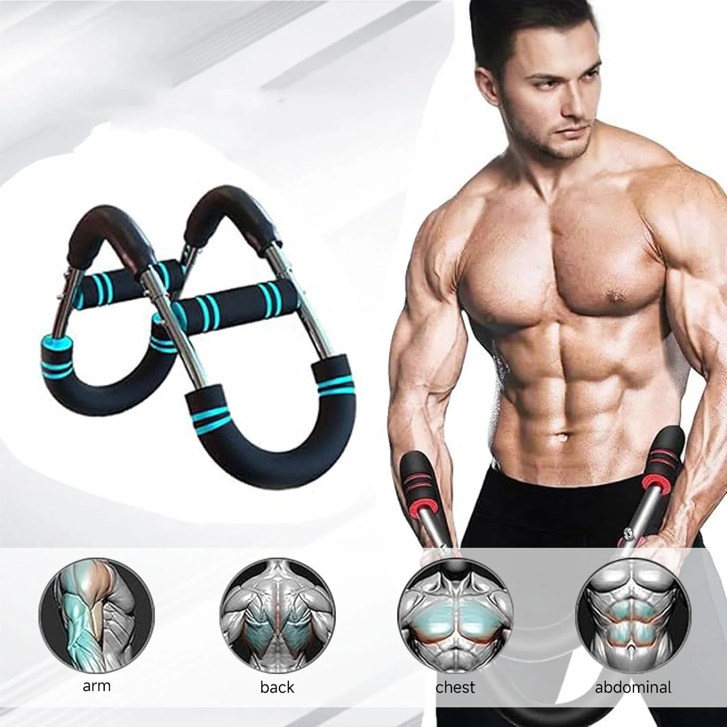 Adjustable Arm Trainer Resistance Detachable Chest Expander For Home Gym Strength Training