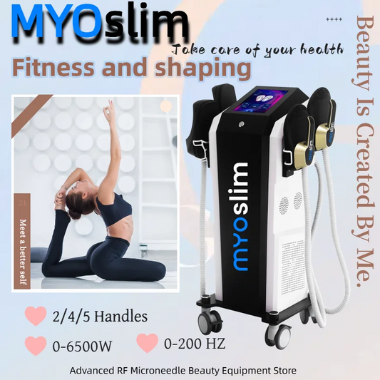 Myoslim RF HI-EMT Body Sculpting System With 5 Handles