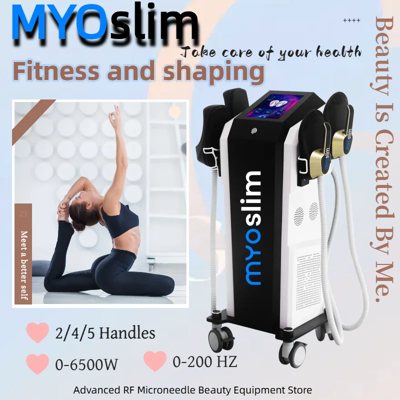 EMSZERO RF HI-EMT 6500W Body Sculpting Machine Five Handles Pelvic Girdle