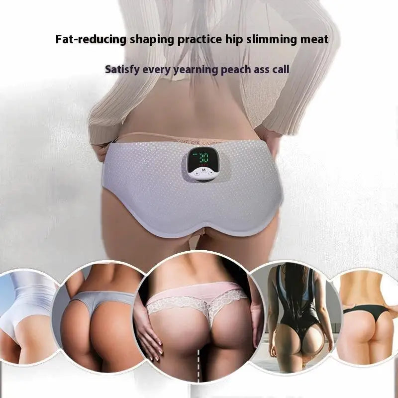 Wireless EMS Butt Trainer - Hip Lifting Massager Rechargeable Glute Stimulator for Body Sculpting Fitness Home Use Pain-Free