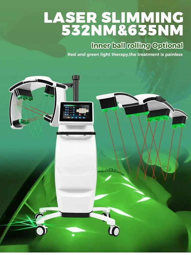 10D Maxlipo Master Therapy Body Shaping Machine with 532nm Green Light & 635nm Red Light Fat Burning Lifting Weight Loss Device