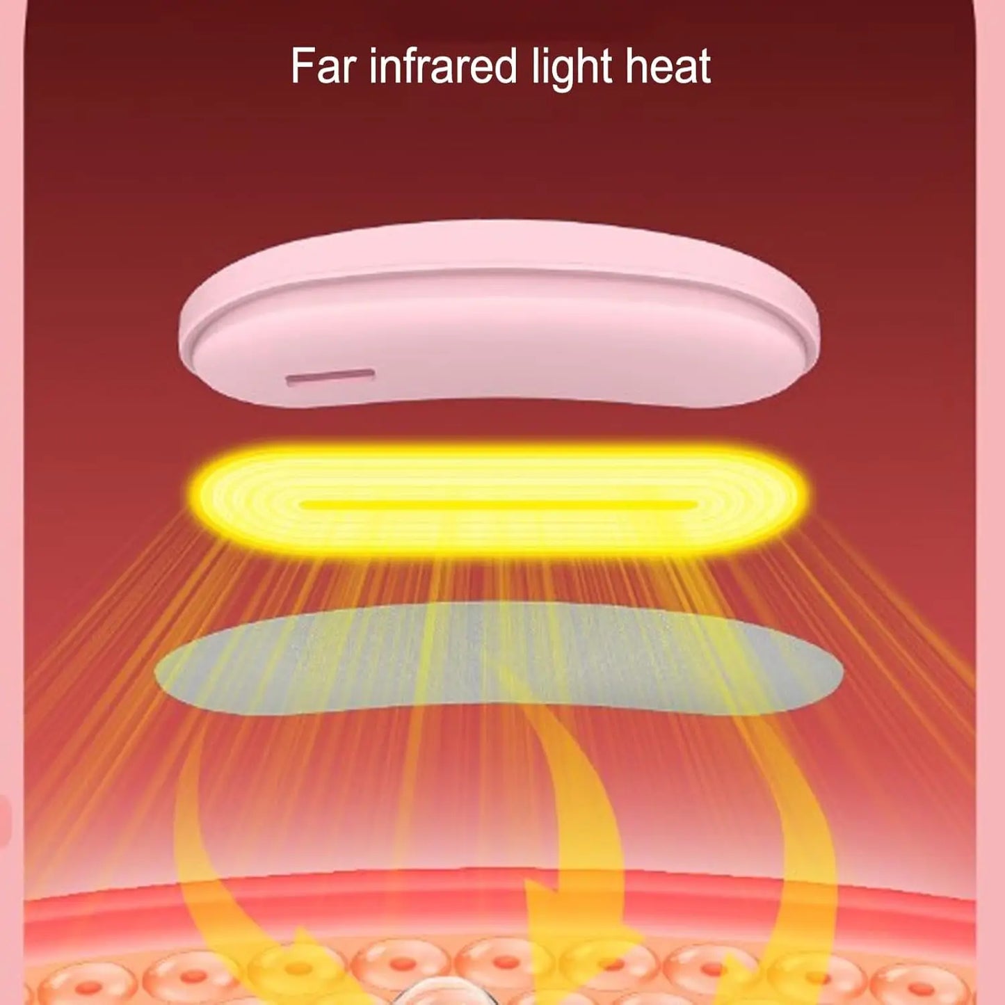 SOXW Cordless Heating Pad for Period Cramps 5000mAh 3 Levels
