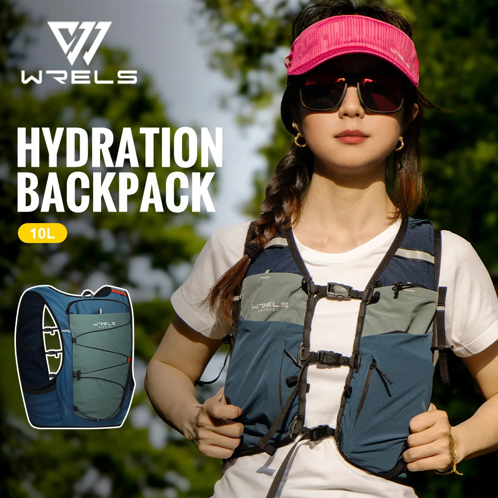 WRELS Lightweight Running Backpack Hydration Vest For Trails