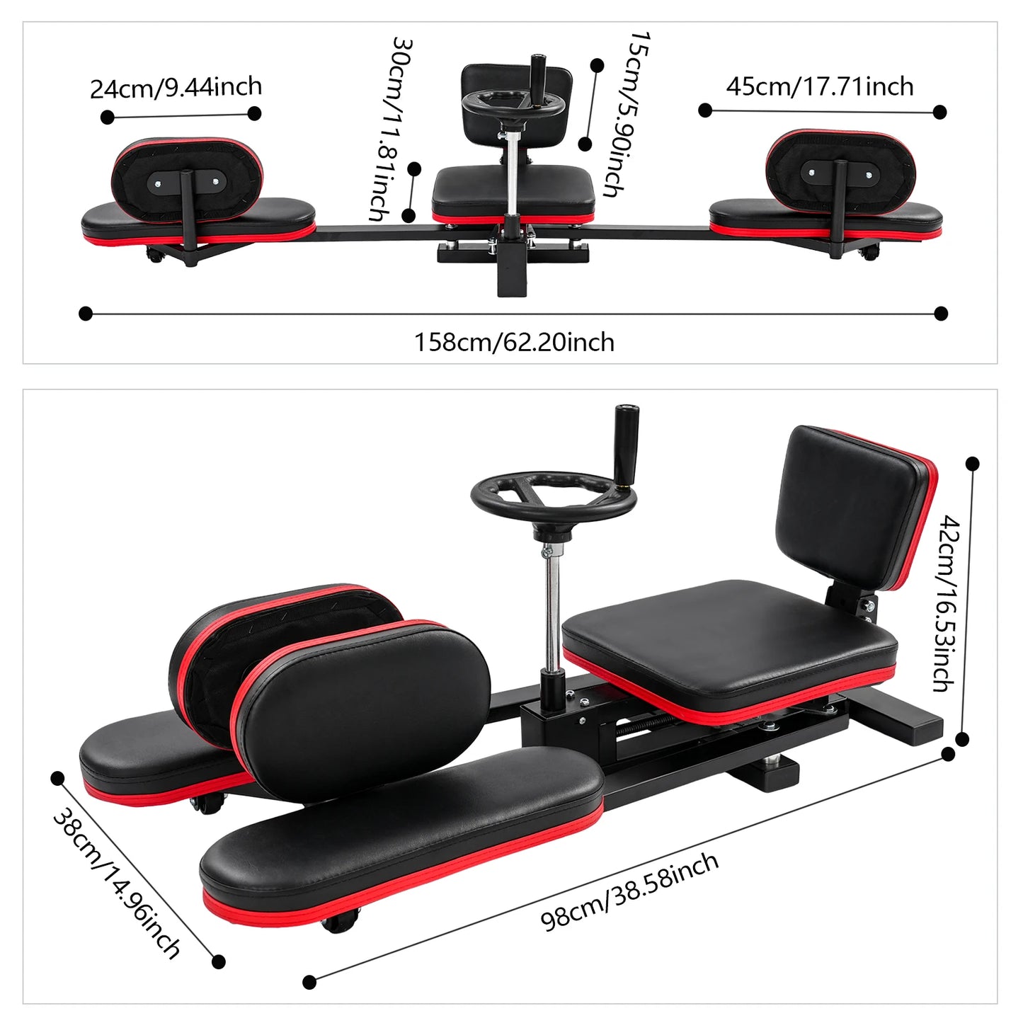 Leg Stretcher With Heavy Duty Steel Frame Machine For Home Gym