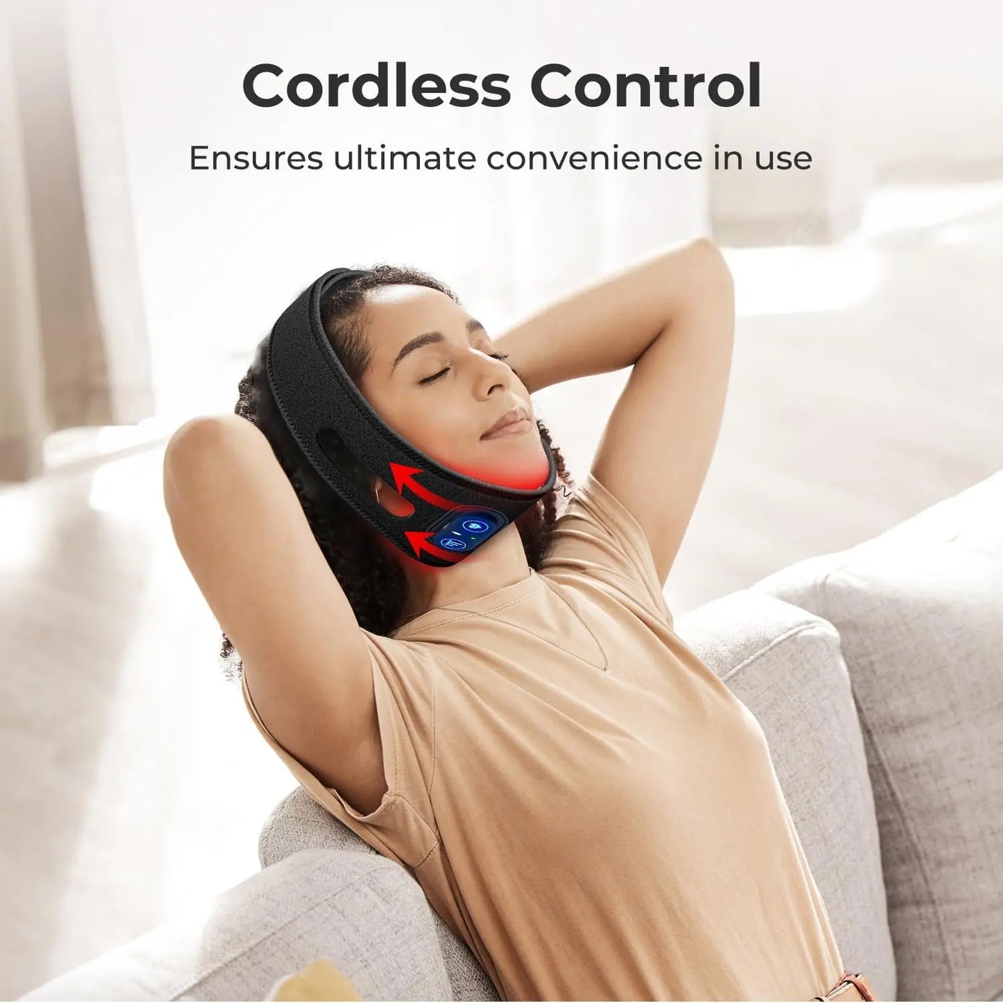 Wireless Multi Function Neck Hand Wrist Legs Wearable Chin Pain Relief Red&infrared Light Therapy Infrared Belt Factory Price