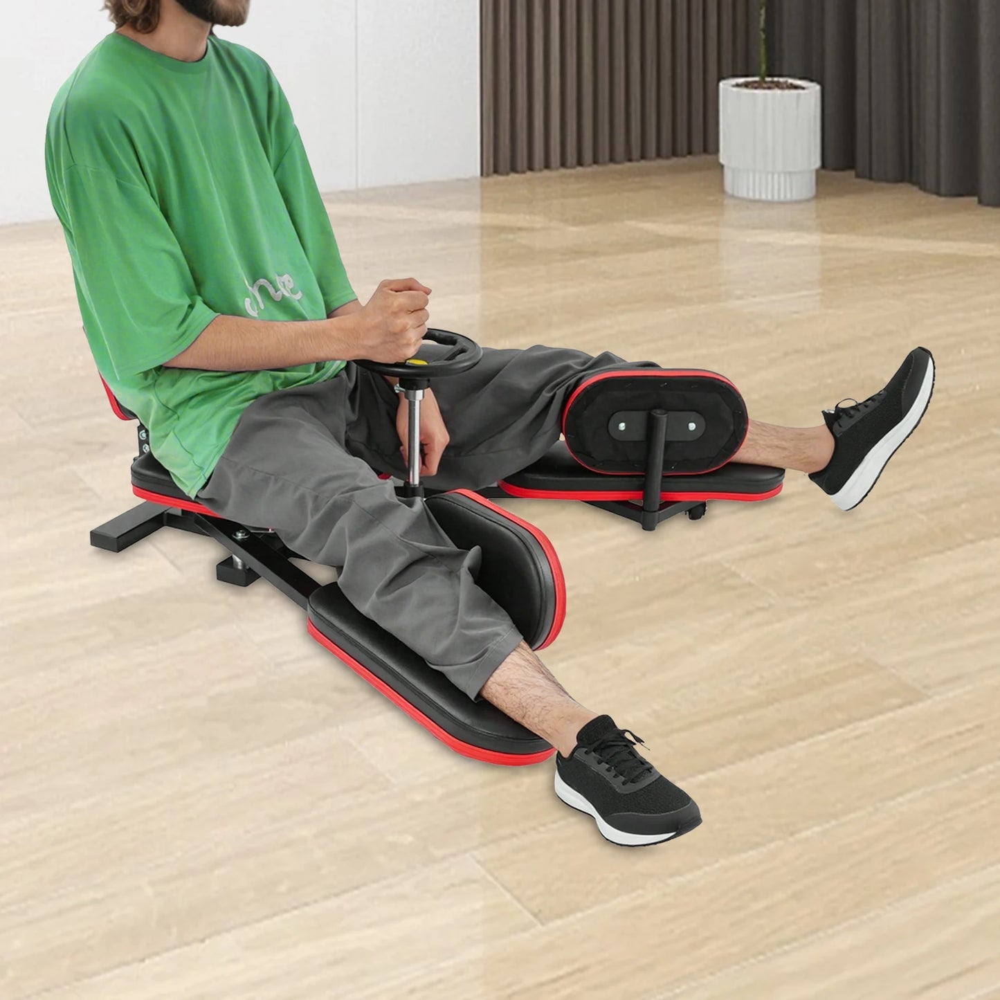 Leg Stretcher With Heavy Duty Steel Frame Machine For Home Gym