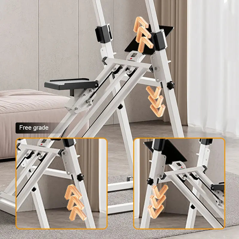 KBQ Vertical Climbing Machine Folding Exercise Equipment For Home Workout