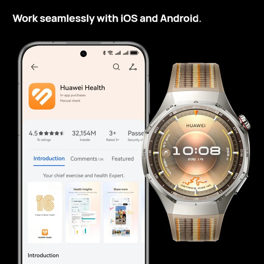 Huawei Watch GT6 Pro Smartwatch Global Version With 21 Day Battery Life