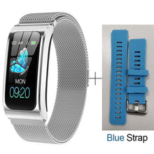 Load image into Gallery viewer, Active Heart Sport Bracelet 0 Elite Fitness Essentials SILVER STEEL BLUE 