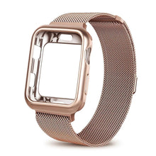 Load image into Gallery viewer, Apple Watch Replacement Band &amp; Case Stainless Steel Mesh w/ Magnetic Buckle 38mm/40mm/42mm/44mm - Elite Fitness Essentials