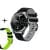 Fitness Tracker Smart Watch With Pulse Oximeter Apparel & Accessories Elite Fitness Essentials Gray and Green Strap 