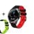 Fitness Tracker Smart Watch With Pulse Oximeter Apparel & Accessories Elite Fitness Essentials Red and Green Strap 