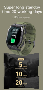 Bluetooth Military Waterproof Smartwatch - Elite Fitness Essentials