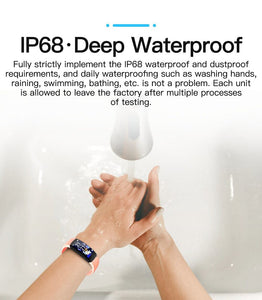 IP68 Waterproof Swimming Body Temperature Fitness Tracker Bracelet Women Heart Rate Blood Oxygen Smart Watch Japanese Support 0 Elite Fitness Essentials 