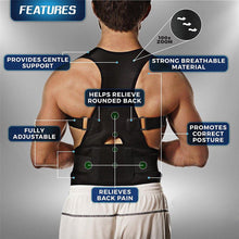 Load image into Gallery viewer, Men&#39;s Magnetic Posture Correcting Back Brace - Elite Fitness Essentials