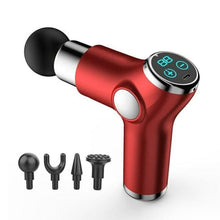 Load image into Gallery viewer, Mini Deep Tissue Percussion Massage Gun LCD Display Elite Fitness Essentials red 