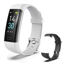 Load image into Gallery viewer, Smart Watch Sports Fitness Activity Heart Rate Tracker Blood Pressure wristband IP68 Waterproof band Pedometer for IOS Android 0 Elite Fitness Essentials NEON 