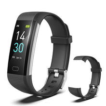 Load image into Gallery viewer, Smart Watch Sports Fitness Activity Heart Rate Tracker Blood Pressure wristband IP68 Waterproof band Pedometer for IOS Android 0 Elite Fitness Essentials papaya 